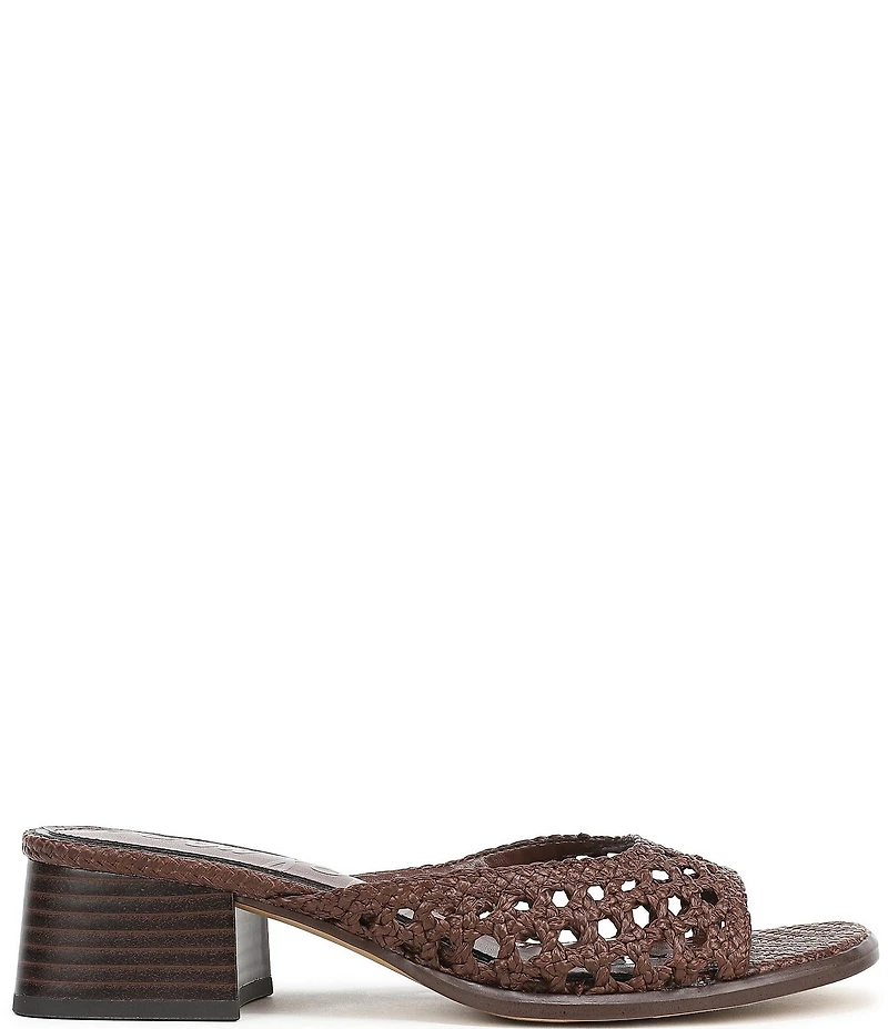 Sam Edelman Fynn Woven Raffia Slide Sandals