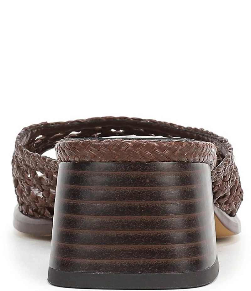 Sam Edelman Fynn Woven Raffia Slide Sandals