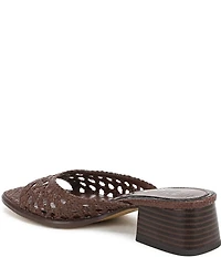 Sam Edelman Fynn Woven Raffia Slide Sandals