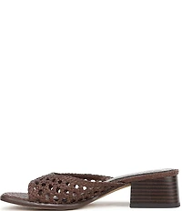 Sam Edelman Fynn Woven Raffia Slide Sandals