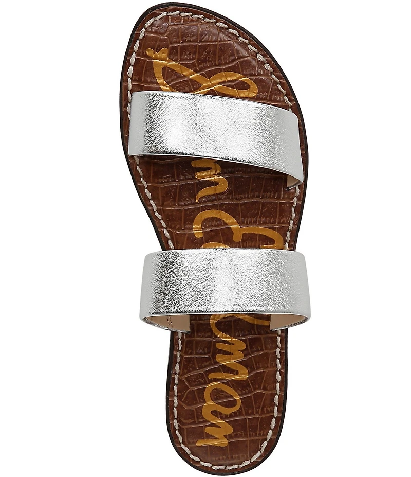Sam Edelman Gala Leather Double Banded Slide Sandals