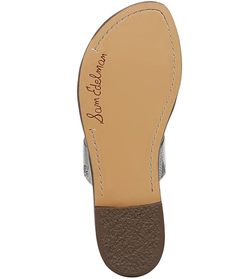 Sam Edelman Gala Leather Double Banded Slide Sandals