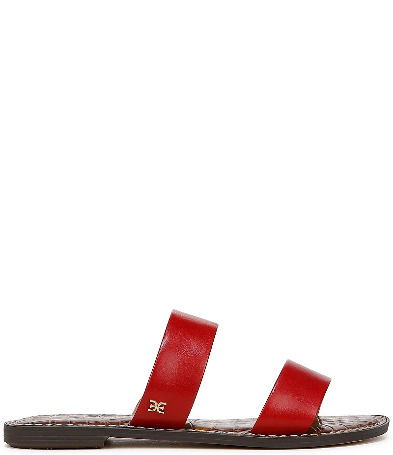 Sam Edelman Gala Leather Double Banded Slide Sandals