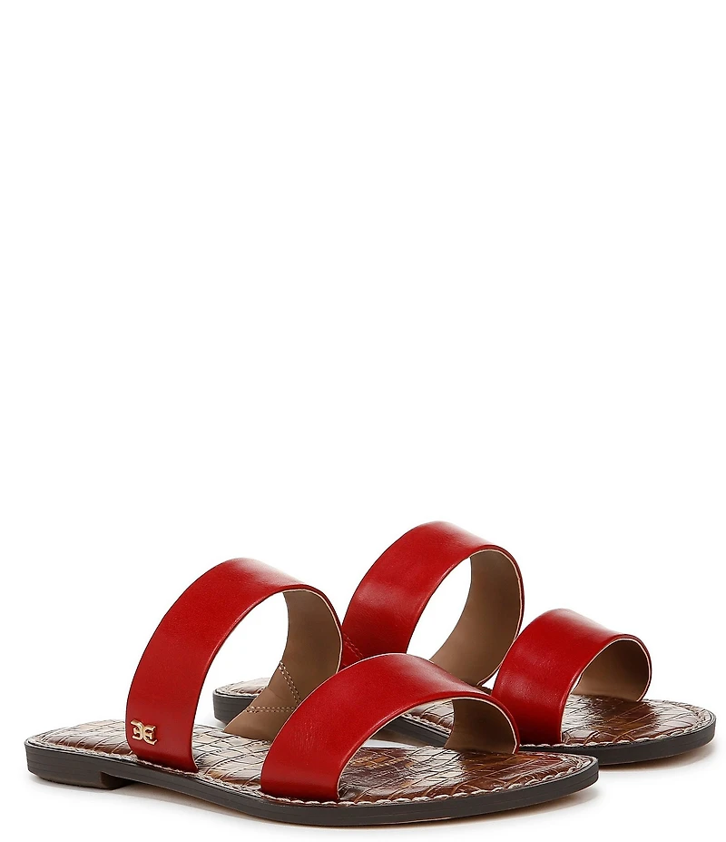 Sam Edelman Gala Leather Double Banded Slide Sandals