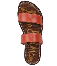 Sam Edelman Gala Leather Double Banded Slide Sandals