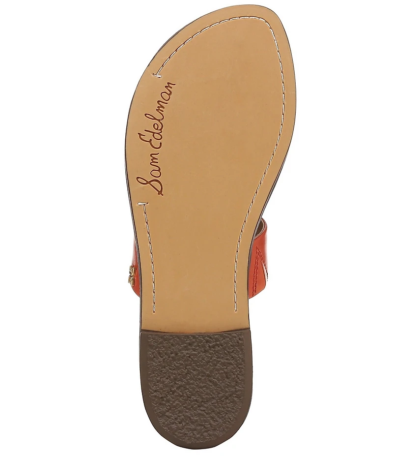 Sam Edelman Gala Leather Double Banded Slide Sandals