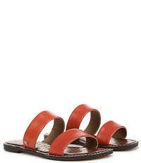 Sam Edelman Gala Leather Double Banded Slide Sandals