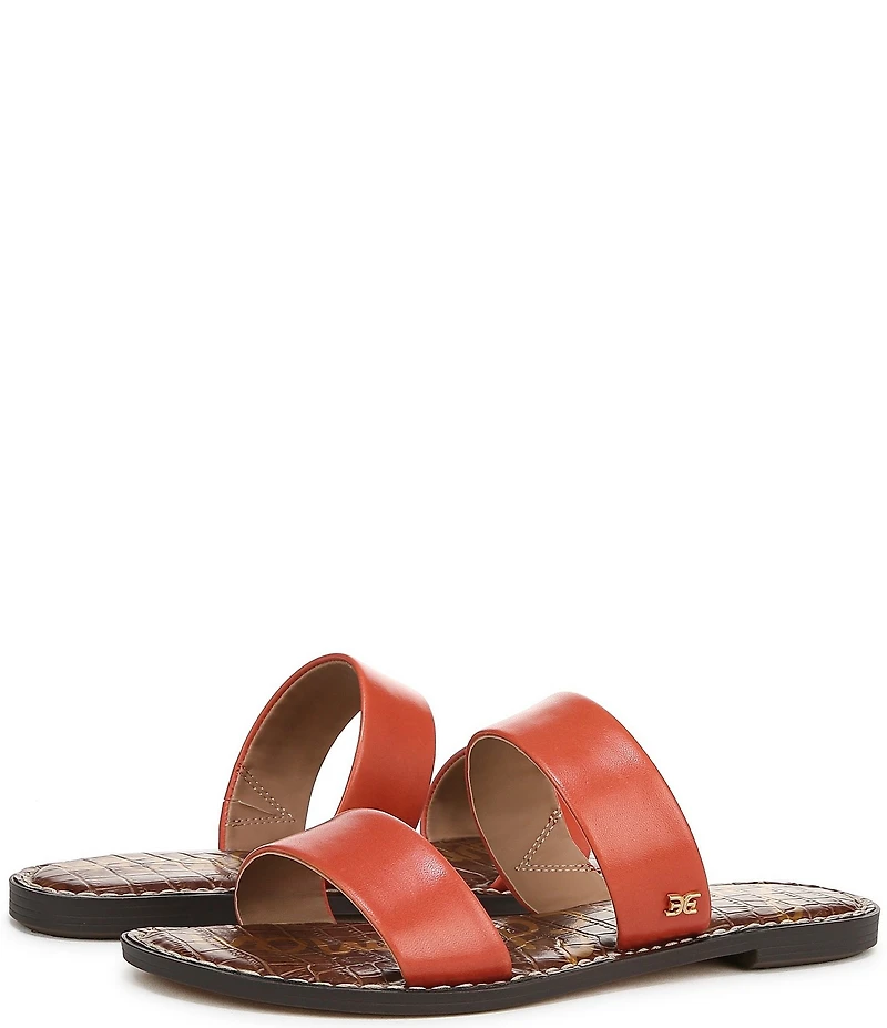 Sam Edelman Gala Leather Double Banded Slide Sandals