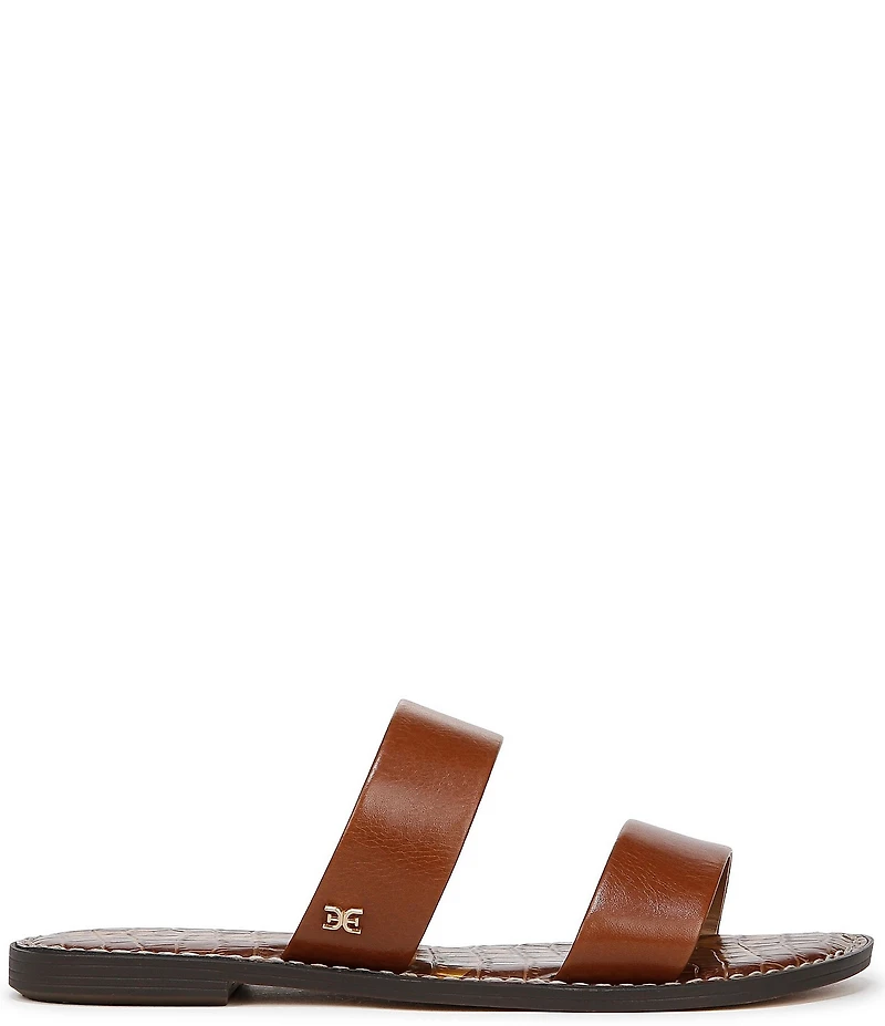 Sam Edelman Gala Leather Double Banded Slide Sandals