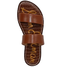 Sam Edelman Gala Leather Double Banded Slide Sandals