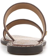 Sam Edelman Gala Leopard Print Calf Hair Double Banded Slide Sandals