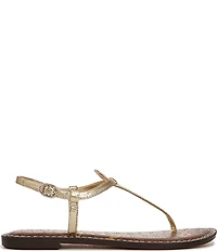 Sam Edelman Gigi Leather T-Strap Flat Sandals