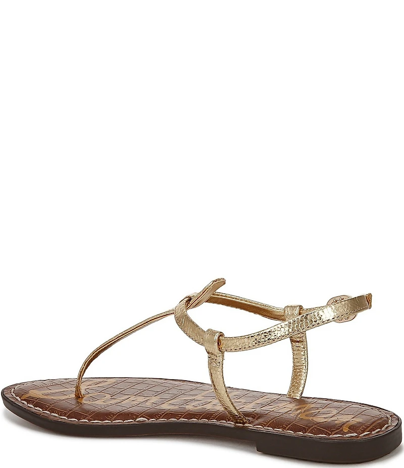 Sam Edelman Gigi Leather T-Strap Flat Sandals