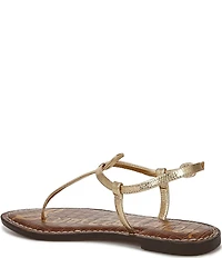Sam Edelman Gigi Leather T-Strap Flat Sandals