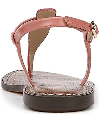 Sam Edelman Gigi Hair Calf T-Strap Flat Sandals