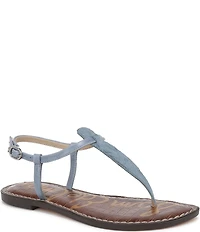 Sam Edelman Gigi Hair Calf T-Strap Flat Sandals