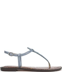 Sam Edelman Gigi Hair Calf T-Strap Flat Sandals