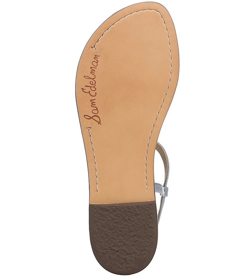 Sam Edelman Gigi Hair Calf T-Strap Flat Sandals