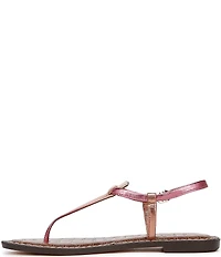 Sam Edelman Gigi Metallic Ombre Leather T-Strap Flat Sandals