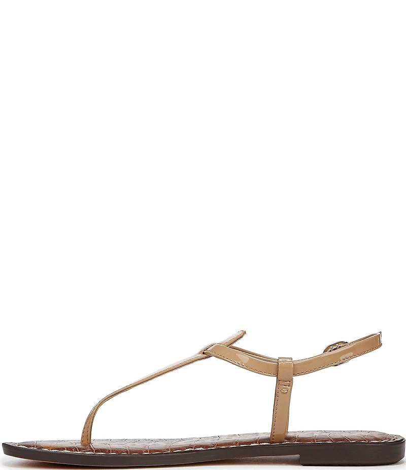 Sam Edelman Gigi Patent Leather T-Strap Flat Sandals