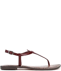Sam Edelman Gigi Patent Leather T-Strap Flat Sandals