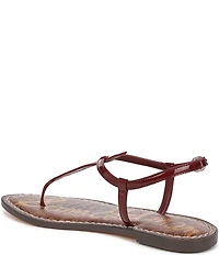 Sam Edelman Gigi Patent Leather T-Strap Flat Sandals