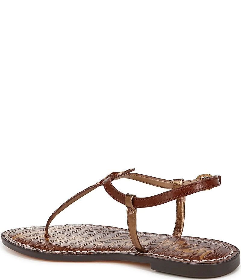 Sam Edelman Gigi Zebra Print Calf Hair T-Strap Flat Sandals