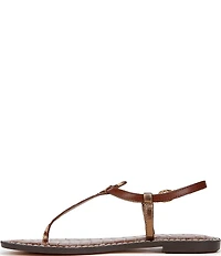 Sam Edelman Gigi Zebra Print Calf Hair T-Strap Flat Sandals