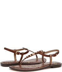 Sam Edelman Gigi Zebra Print Calf Hair T-Strap Flat Sandals