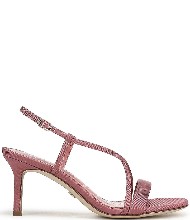 Sam Edelman Ginny Ribbed Silk Strappy Dress Sandals