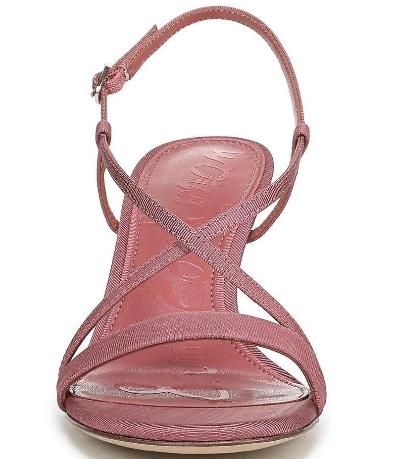 Sam Edelman Ginny Ribbed Silk Strappy Dress Sandals