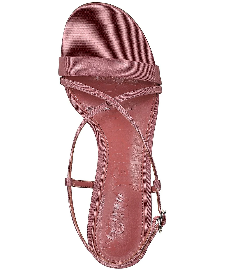 Sam Edelman Ginny Ribbed Silk Strappy Dress Sandals