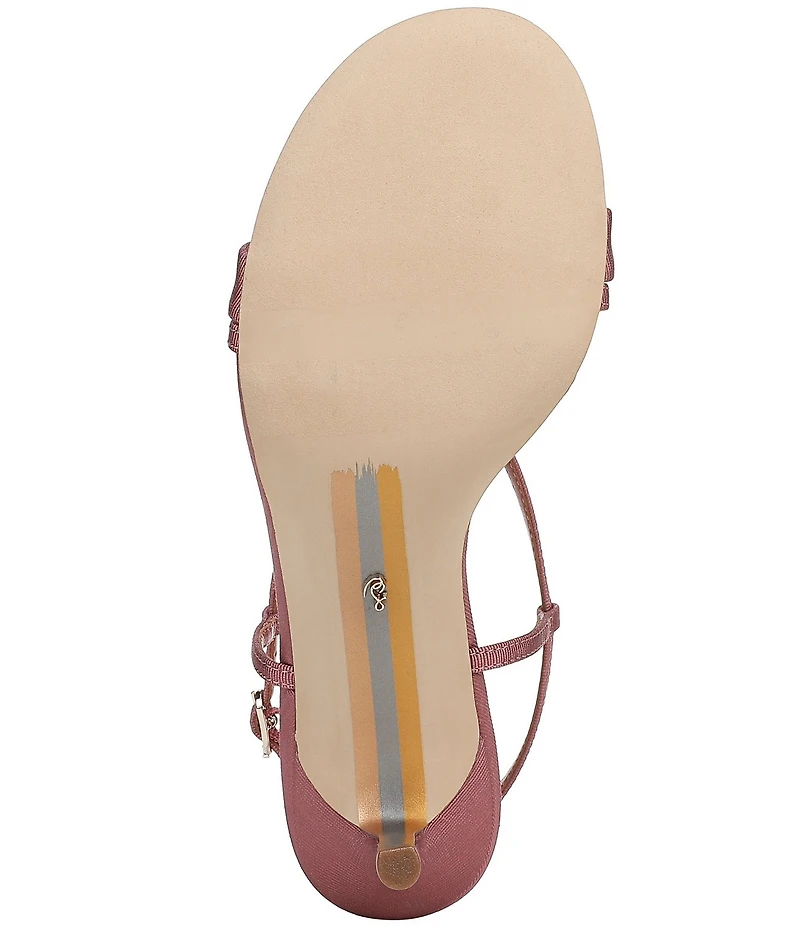 Sam Edelman Ginny Ribbed Silk Strappy Dress Sandals