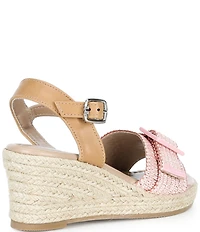 Sam Edelman Girls' Lucia Buckle Ankle Strap Espadrille Wedge Sandals (Youth)
