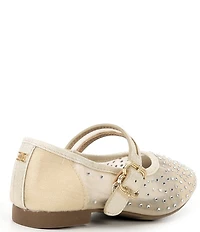 Sam Edelman Girls' Maeve Fade Rhinestone Mesh Mary Jane Flats (Youth)