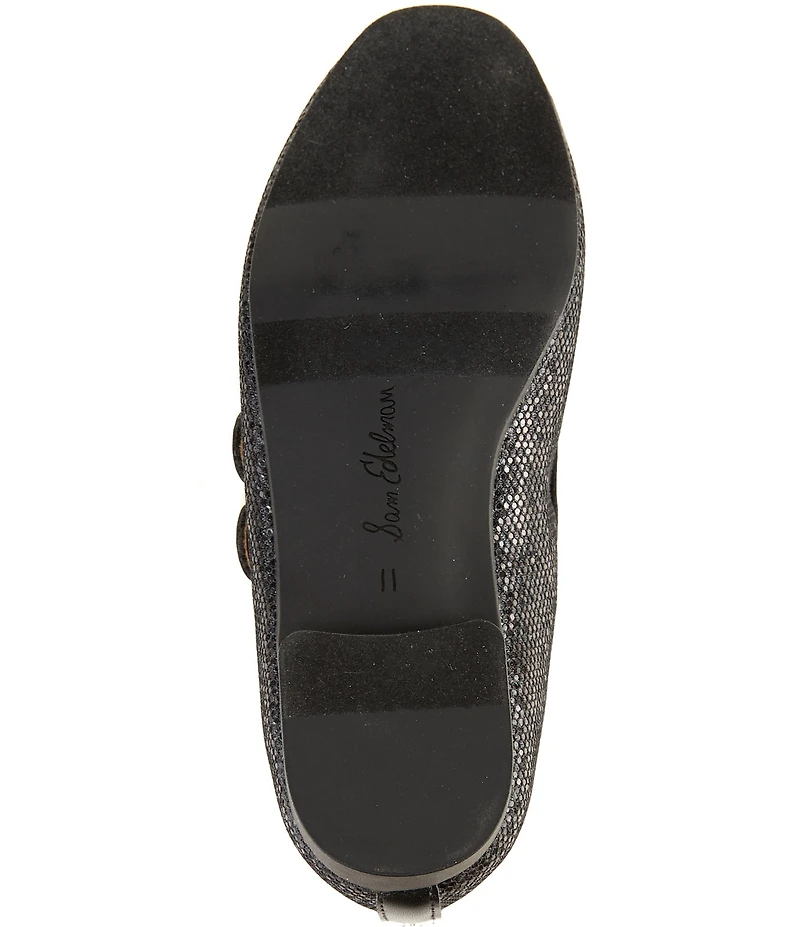 Sam Edelman Girls' Maeve Glitter Mary Jane Flats (Youth)