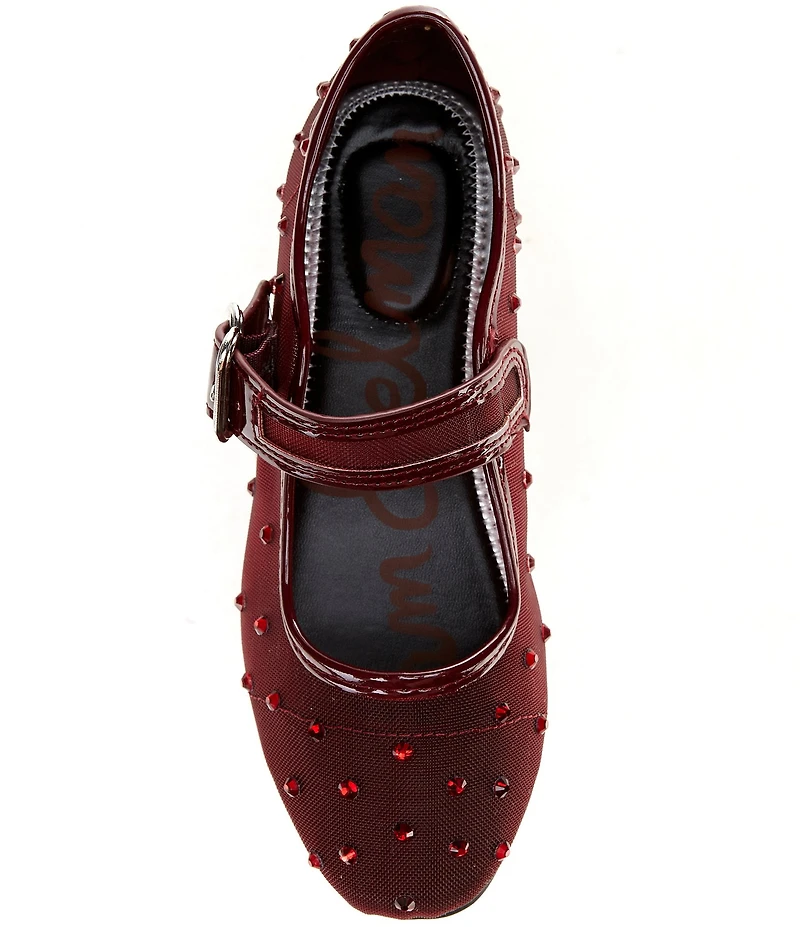 Sam Edelman Girls' Maeve Rhinestone Embellished Mary Janes (Youth)