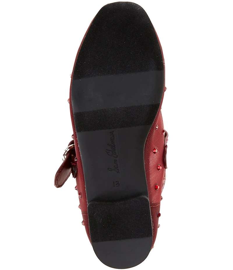 Sam Edelman Girls' Maeve Rhinestone Embellished Mary Janes (Youth)