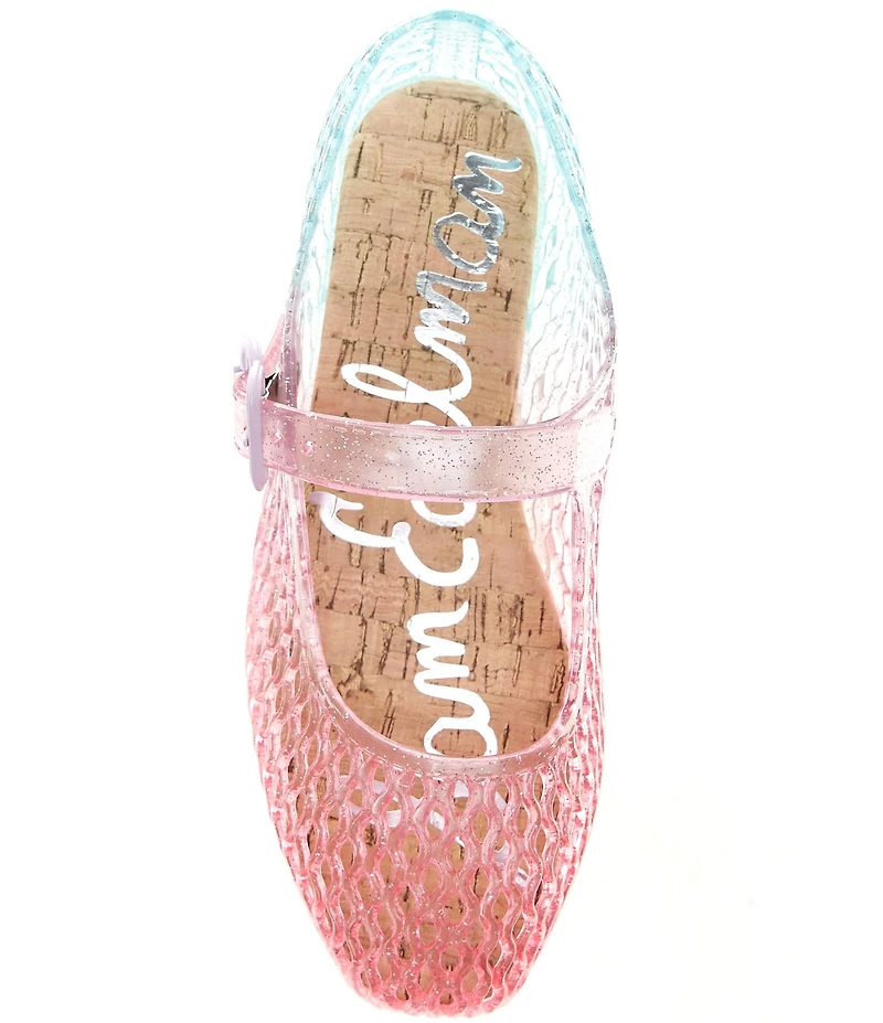 Sam Edelman Girls' Michela Ombere Jelly Glitter Mary Jane Flats (Toddler)