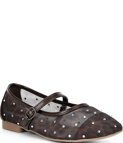 Sam Edelman Girls' Rach Cheetah Print Mary Janes (Youth)