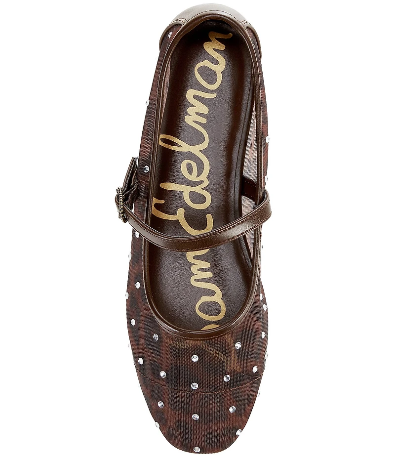 Sam Edelman Girls' Rach Cheetah Print Mary Janes (Youth)