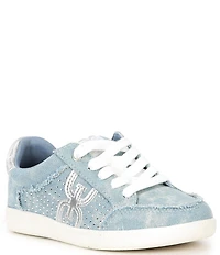 Sam Edelman Girls' Tenny Josi Rhinestone Denim Logo Detail Sneakers (Youth)