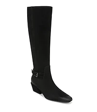 Sam Edelman Haisley Suede Buckle Strap Snip Toe Tall Boots