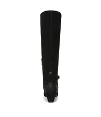 Sam Edelman Haisley Suede Buckle Strap Snip Toe Tall Boots