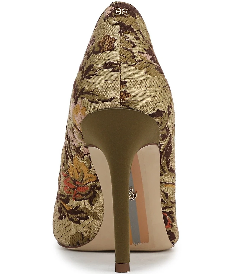 Sam Edelman Hazel Floral Fabric Pointed Toe Pumps