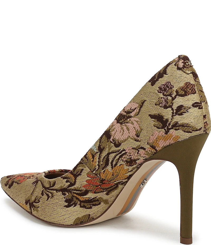 Sam Edelman Hazel Floral Fabric Pointed Toe Pumps