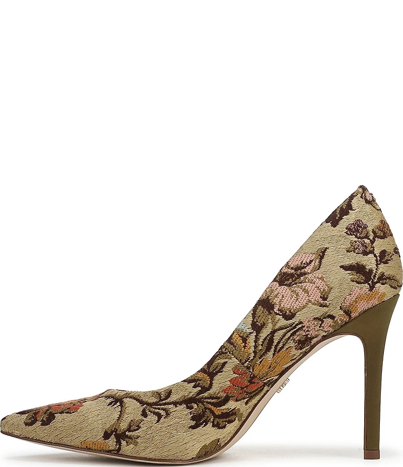 Sam Edelman Hazel Floral Fabric Pointed Toe Pumps
