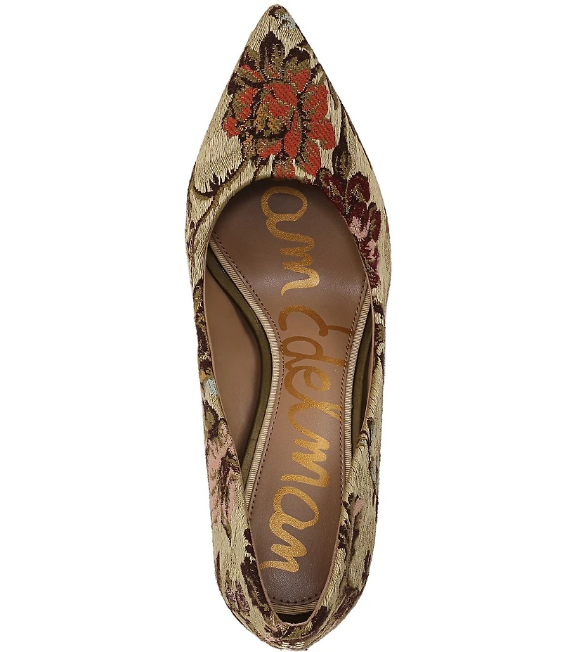 Sam Edelman Hazel Floral Fabric Pointed Toe Pumps