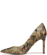 Sam Edelman Hazel Floral Leather Pointed Toe Pumps