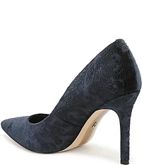 Sam Edelman Hazel Jacquard Velvet Pointed Toe Pumps